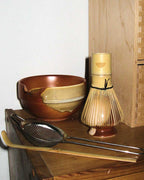 Zestaw akcesoriów do matchy - ceramiczna miska chawan, chasen i chashaku