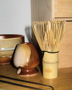 Zestaw akcesoriów do matchy - ceramiczna miska chawan, chasen i chashaku
